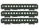 REE Modles VB371 HO - Coffret de 3 voitures Bacalan ep IIIB SNCF