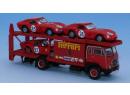 BREKINA 58481 HO - Brekina 58481 - Camion Fiat 642 porte autos, avec 3 Ferrari 250 GTO,