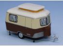 SAI 2694F - Caravane Eriba, beige ivoire en position arrt, autocollant - F