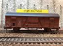 ROCO 46153 HO - Couvert bois  essieux V Villeneuve triage quipe soudure ep III SNCF