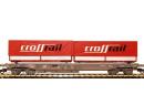 ROCO 47121 HO - Plat containers CROSSRAIL ep IV SBB.CFF