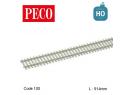 PECO SL103 HO - Coupon de rail semi flexible code 100 travelage bton