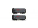 ROCO 76039 HO - Set de 2 Wagons  bche coulissante Ermewa