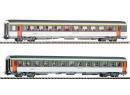 PIKO 97309 HO - Set de 2 voitures corail A9u et B11tu ep V SNCF