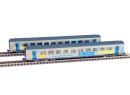 PIKO 94500 N - Set de 2 voitures corail FLUO ep VI SNCF