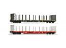 ROCO 76021 HO - Set de 2 wagons transport de bois ep VI BB