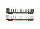 ROCO 76021 HO - Set de 2 wagons transport de bois ep VI BB