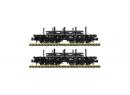 FLEISCHMANN 846608 N - Coffret de 2 wagons plats chags de poutres ep III NS