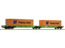 ROCO 77370 HO - Wagon porte-conteneurs double, SETG ep VI