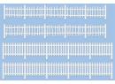 WILLS-KITS SS 45 HO - Set de barrres en bois rustiques diverses, et palissades
