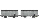 REE MODELES  WB 329 HO - Set de 2 Wagons COUVERT OCEM 19 Ep.II Rseau PLM - WB329