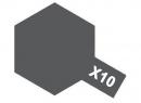 TAMIYA - Mini pot gris acier X10