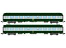 REE Modles NW191 N - Coffret de 2 voiture couchettes UIC toit haut livre 160 ep IV SNCF