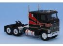 Brekina 85854 HO - Tracteur routier HO Ford CLT 9000, noir / rouge / jaune, 1978