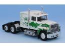 Brekina 85879 HO - Tracteur routier US Ford LTL 9000, blanc / flammes vertes, 1978