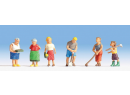 NOCH 15569 HO - 6 Figurines - Famille dans le jardin