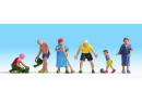 NOCH 15568 HO - 6 figurines - Le samedi matin