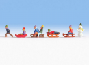 NOCH 15819 HO - 6 Enfants jouant dans la neige