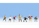 NOCH 15831 HO - 7 patineurs sur glace
