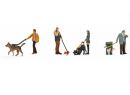 NOCH 36471 N - Personnages avec chiens en laisse