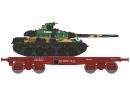 REE Modles WBA033 HO - Porte char avec AMX30B Turenne  camoufl ep V