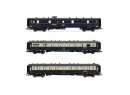 RIVAROSSI HR4391 HO - Set No2 de 3 voitures Edelweiss Pullman Express ep II CIWL