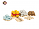 RATIO RA221 N - Pallettes avec sacs et bidons