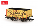 PECO 7006P TT - Tombereau ridelles bois 7 T Colman s Mustard
