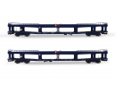 JOUEF HJ4190 HO - Set de 2 fourgons DD DEV 66 ep IV-V SNCB et Europe