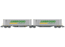 REE Modèles NW232 N - Wagon Sggmrss 90 NOVA a 2 conteneurs 45 pieds AMBROGIO INTERMODAL ONLY, Ep. VI