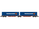 REE Modles NW235 N - Wagon Sggmrss 90 TOUAX a 2 conteneurs 45 piedsTRANSALLIANCE, Ep.VI