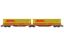 REE Modles NW236 N - Wagon Sggmrss 90 TOUAX a 2 conteneurs 45 p DHL, Ep.VI