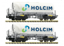 FLEISCHMANN 6660047 N - Coffret de 2 wagons-silos, Holcim ep V