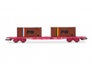 JOUEF HJ6278 HO - Plat avec 2 conteneurs 20p FB ep IV SNCF