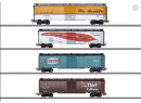 MAERKLIN 47712 HO - Coffret de 4 boxcar US ep III Tin Plate