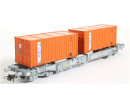 ROCO 46560 HO - Porte container Type Sdkmss ep V TRW  SNCB