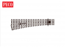 PECO SLU1552 HOn3 - Aiguillage moyen G code 70 unifrog cartement 10,5 mm