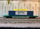 Star Models base Jouef HJ6171 HO - Wagon type Sgss avec contanier 40ft PERRIER ep V SNCF