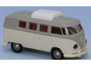 BREKINA 31632  HO - VW T1b camping-car, gris-beige clair , avec toit relevable ferm, 1960