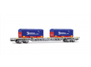 JOUEF HJ6303 HO - wagon porte-conteneurs  4 essieux Sgss ep V SNCF