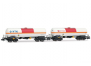 ARNOLD HN6634 N - Coffret de 2 wagons-citernes pour le transport du chlore  VTG + Ermewa , livre