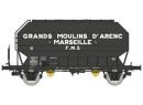 REE MODELES WB894 HO - Wagon  grains FRANGECO - GRANDS MOULINS D ARENC MARSEILLE  ep III SNCF