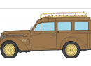 REE Modeles CB210 HO - Voiture Renault JUVAQUATRE Familiale vitre, Marron + galerie