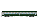 REE Modeles NW264 N - VOITURE UIC A4B5 ex-A9 Verte/Gris bton, Logo blanc encadr Ep.V