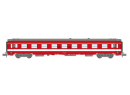 REE Modeles NW331 N - VOITURE UIC A9 Rouge, Logo Corail, bande de classe jaune Ep.IV