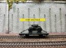 TILLIG 76741 HO - plat essieux ep III USTC 87678 charg aavec automitrailleuse