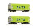 ROCO 6680011 TT - Coffret de deux wagons  bche coulissante - type Shimmns - GATX - Ep.VI