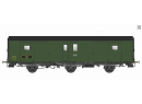 LS MODELS MW102 HO - set de 2 fourgons Dqd2m - Vert - 3 essieux - Toit chssis noir - Ep IIIb SNCf