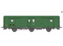 LS MODELS MW106 HO - Set de 2 fourgons Dd2 - Vert - Chassis gris - Ep. IIIcd - SNCF