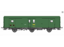 LS MODELS MW108 HO - Set 2 fourgons Dd2 - Vert 301 - Chassis gris - Ep. IVa SNCF